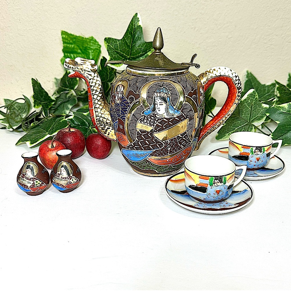 Japanese Hand Painted Full Tea Set